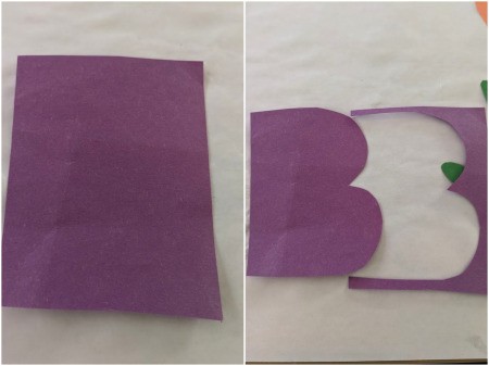 Boo Banner - draw and cut out a capital letter B