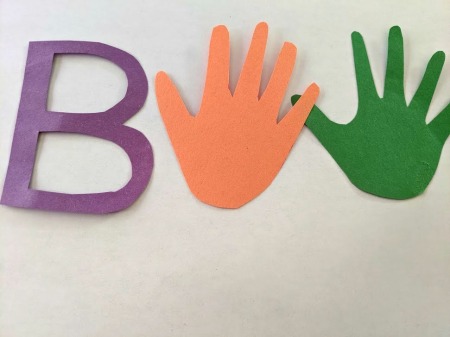 Boo Banner -arrange the three elements