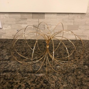 Wire Pumpkin - finished copper wire pumpkin