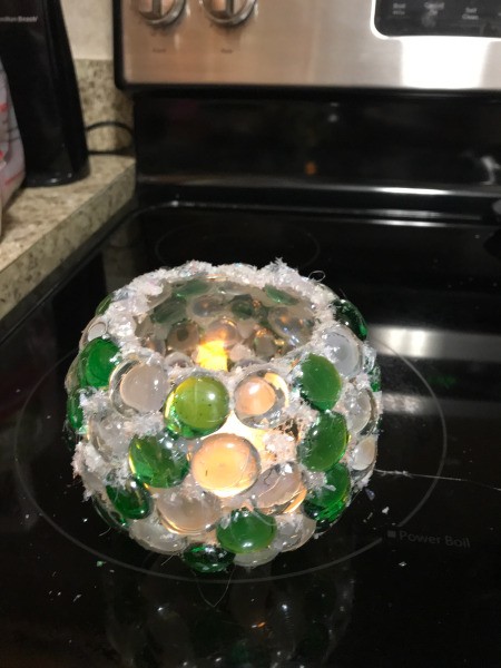 Christmas Lighted Bowl - lighted