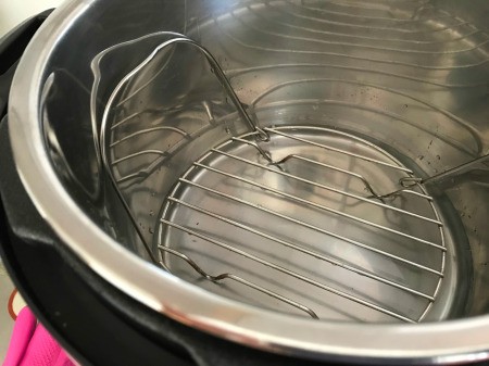 Instant Pot Vanilla Extract - add one cup of water to the instant pot and the trivet