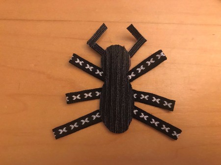 Halloween Boo! Banner Using Free Printables - finished spider