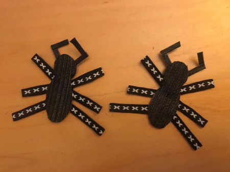 Halloween Boo! Banner Using Free Printables - both spiders