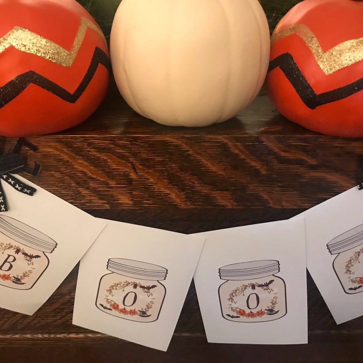 Halloween Boo! Banner Using Free Printables | My Frugal Halloween