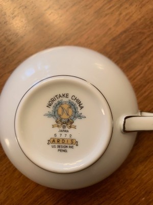 Information on Noritake China Patent Pending Stamp - stamp on the bottom of a cup