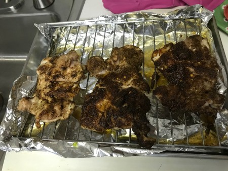 Broiled Chili-Rubbed Chicken Thighs