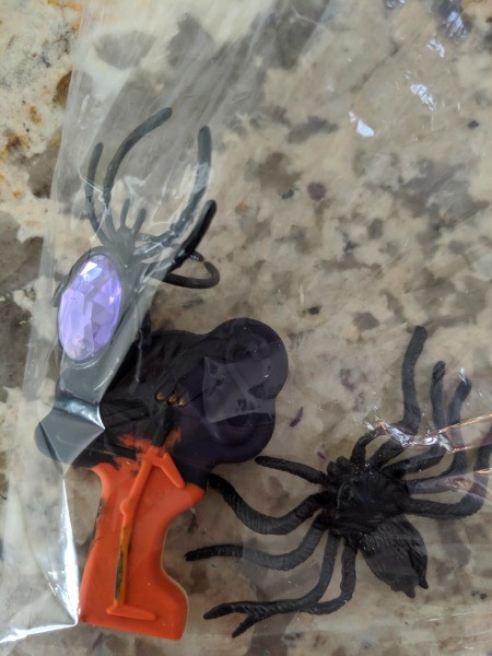 Melted Crayon as Halloween Favors - place molded crayon in bag with other Halloween knick knacks