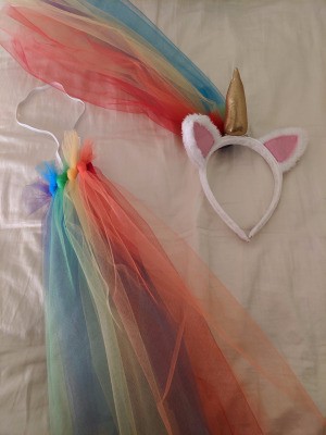 Unicorn Halloween Costume - headband and tail