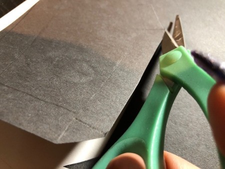 Paper Coffin Treat Boxes - cut out the two pieces