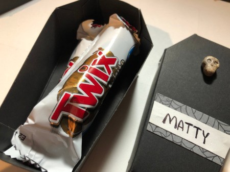 Paper Coffin Treat Boxes - fill with treats