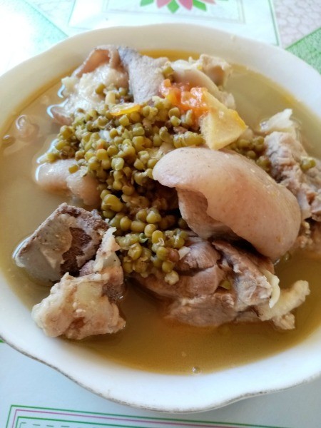 Pork & Mung Bean Guisado in bowl