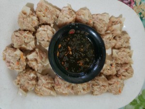 Thai Siomai with chili sauce