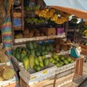 Nature's Present in the Market - open air market with fruit displayed
