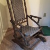 Value of a 1890s Vintage Rocker - tall backed rattan (seat and back) glider rocker