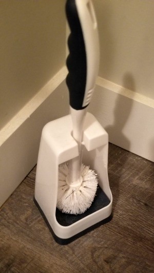 Cleaning Toilet Brush with Denture Tablets