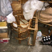 Value of Vintage Ritts Tropitan Bamboo Furniture
- furniture partially covered with plastic tarp