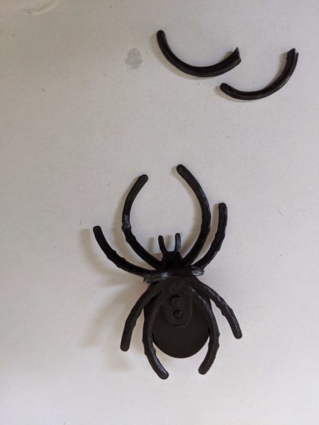 Halloween Hair Accessories - cut ring pieces off the spider rings