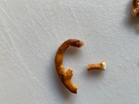 Halloween Spider Donuts - break off unnecessary bits