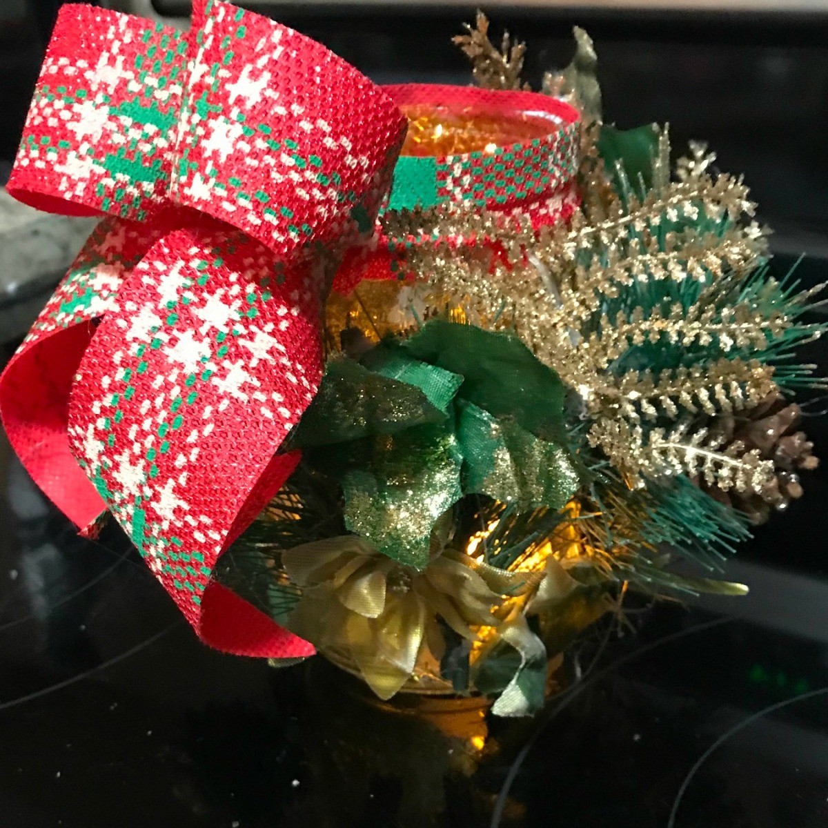 Christmas Decorated Lighted Jars Thriftyfun