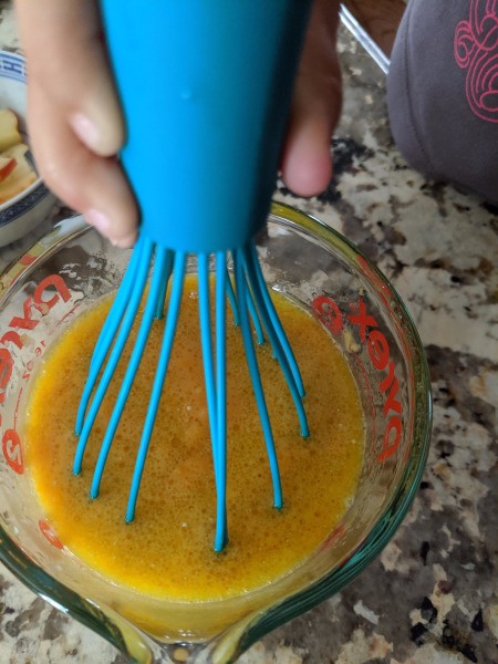 mixing wet ingredients
