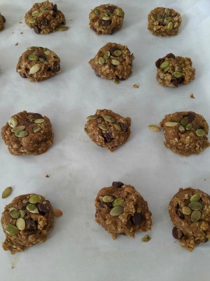 baked Chocolate Pumpkin Cookies