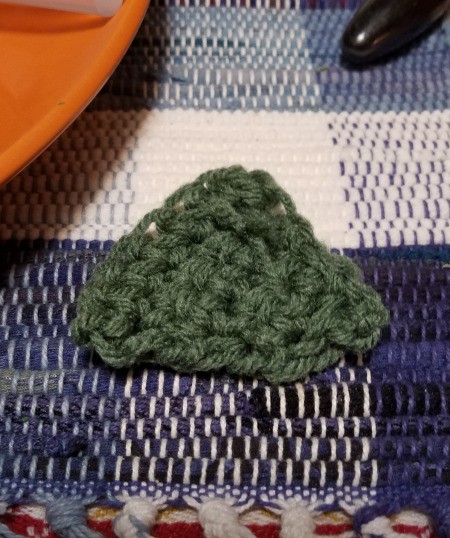 Pumpkin Jars - crochet stem before rolling