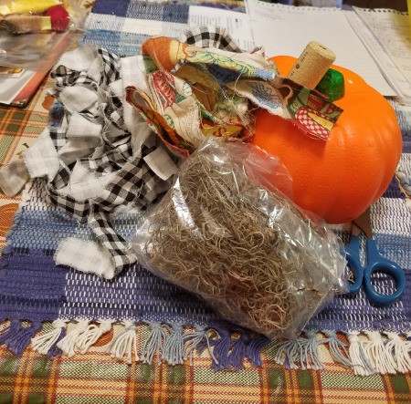 Yarn Covered Pumpkin - supplies