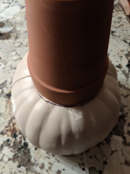 Foam Pumpkin Succulent Planter -