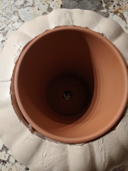 Foam Pumpkin Succulent Planter - pot will now fit inside