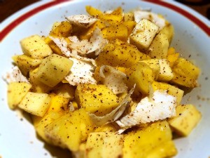 Mexican Fruit Salad in bowl