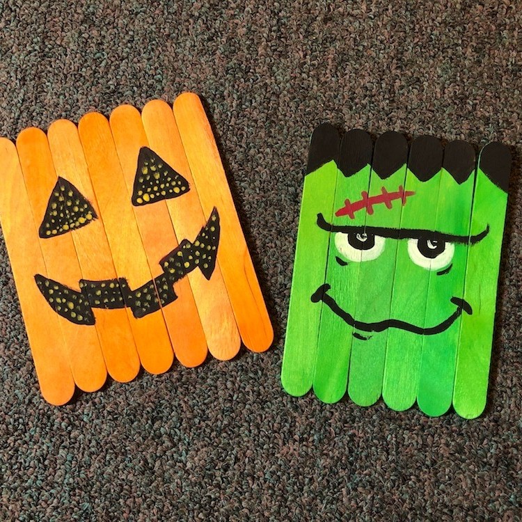 Kids' Craft: Popsicle Stick Halloween Friends – Bronkberry Farms