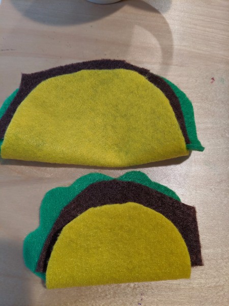 Halloween Taco Accessories for Adults - cut brown pieces of meat