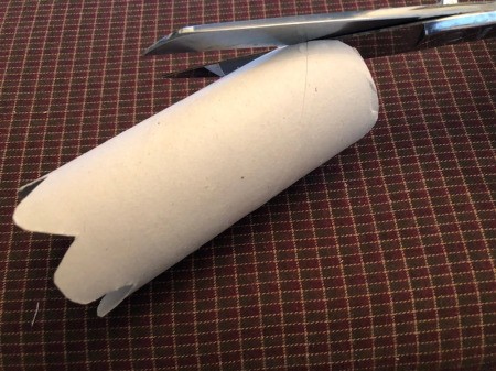 Cardboard Tube Ghosts - remove the piece at the back and round the corners at the top to create the top of the ghost