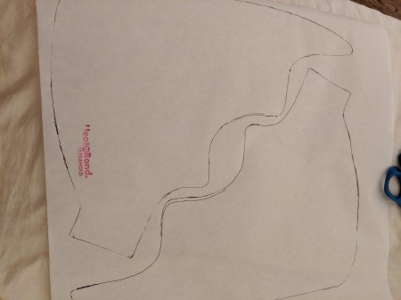 Toddler Girl's Dragon Halloween Costume - trace wings onto HeatnBond, cut out and set aside