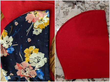 Toddler Girl's Dragon Halloween Costume - trace a hoody onto the felt for the bonnet