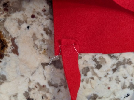 Toddler Girl's Dragon Halloween Costume - closeup of stitching