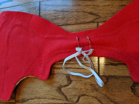 Toddler Girl's Dragon Halloween Costume - attach elastic with safety pins to hold on wings