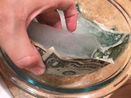 Cold Hard Cash Gift - removing the money