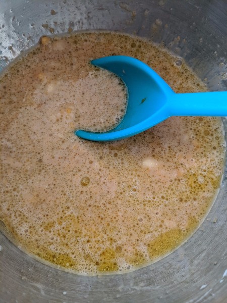 mixed wet ingredients