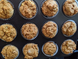 baked muffins in tin