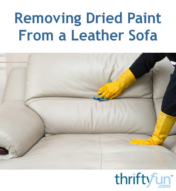 Removing Dried Paint From A Leather Sofa ThriftyFun