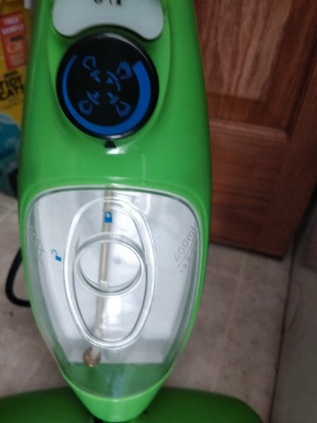 Replacement Lock Plug for an H2O Mop - closeup of mop