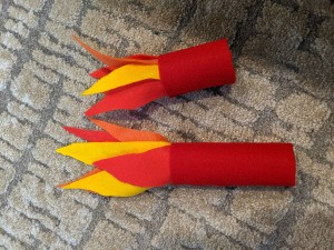 Blowing Fire Costume Accessory - finished fire accessories