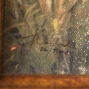 Understanding Numbering on a Thomas Kinkade Print - closeup of the signature and number