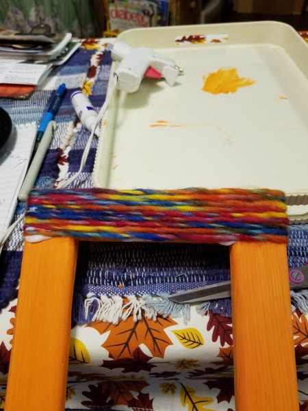 Yarn Wrapped Frame - wrapped yarn from the front