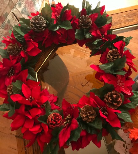 Poinsettia Wreath