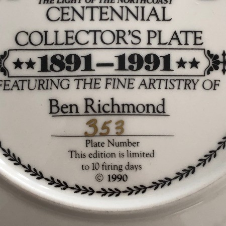 Value of a'Marblehead'Collector's Plate