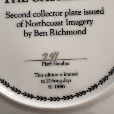 Value of 'The Gathering' Collectors Plate
