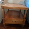 Identifying a Karges Furniture Company End Table - wood end table with a drawer below the lower shelf