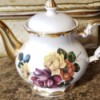 Value of a Gibson Teapot  - teapot with floral pattern and gold spout